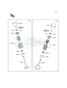 KLX450R KLX450AHF EU drawing Valve(s)