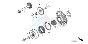 CBR1000RR9 Australia - (U / MME PSW SPC) drawing STARTING CLUTCH