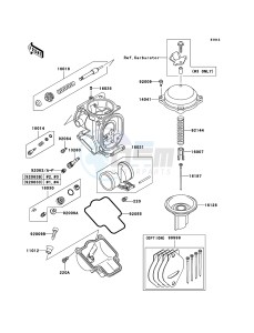 ZZR600 ZX600E6F GB XX (EU ME A(FRICA) drawing Carburetor Parts