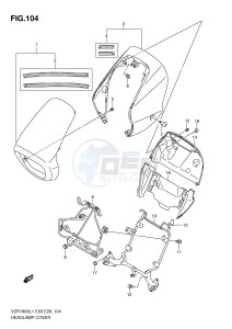 VZR1800 (E3) INTRUDER drawing HEADLAMP COVER (VZR1800ZL1 E28)