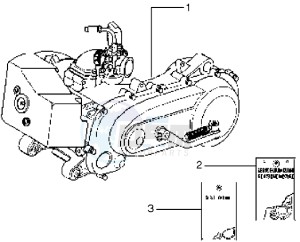 Typhoon 125 drawing Engine