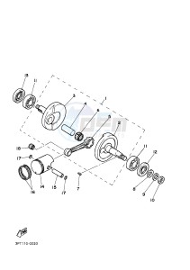 PW50 (2SA5 2SA6) drawing CRANKSHAFT & PISTON