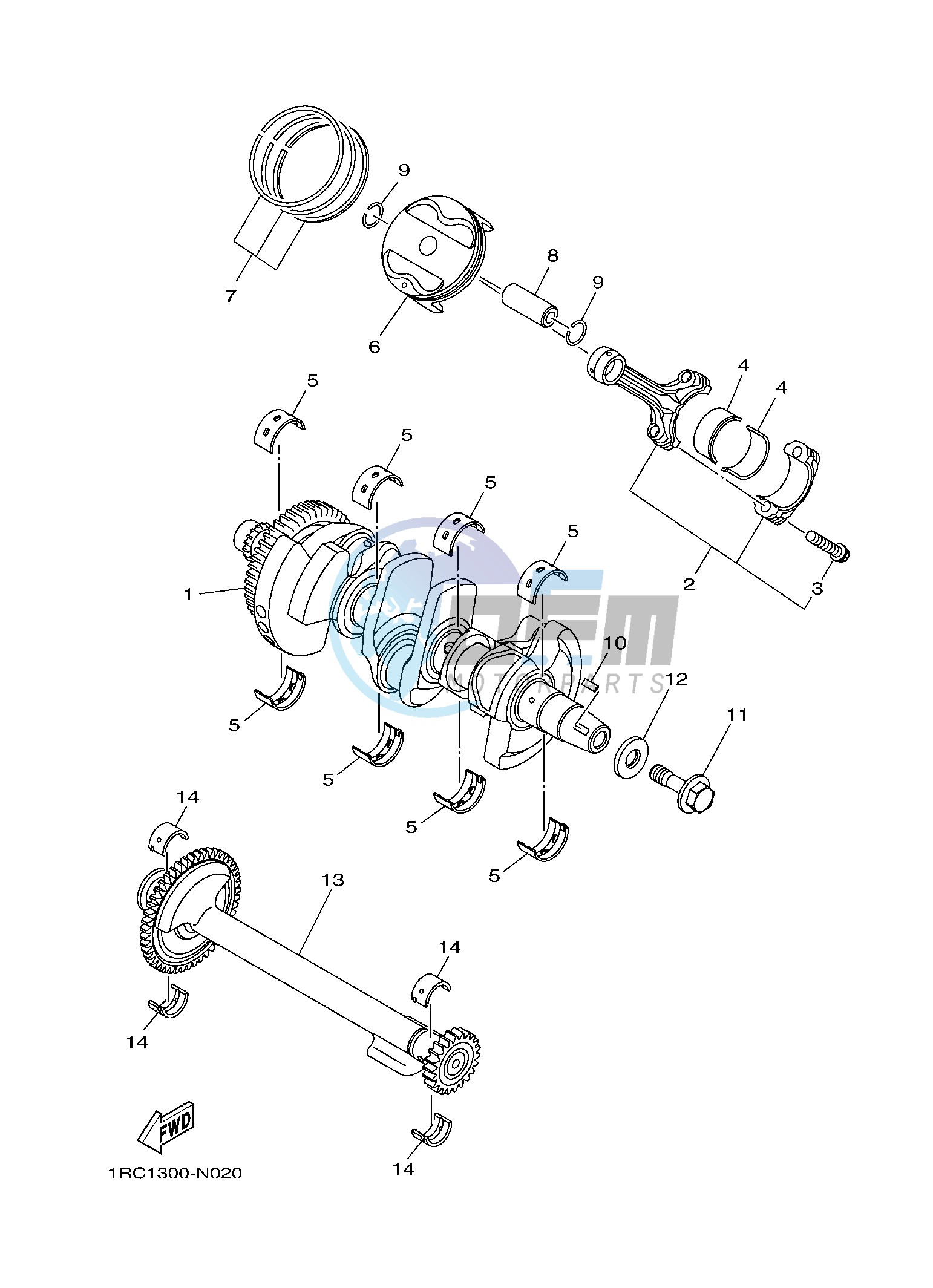 CRANKSHAFT & PISTON