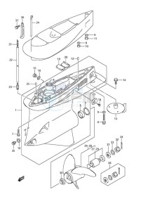 DF 250AP drawing Gear Case