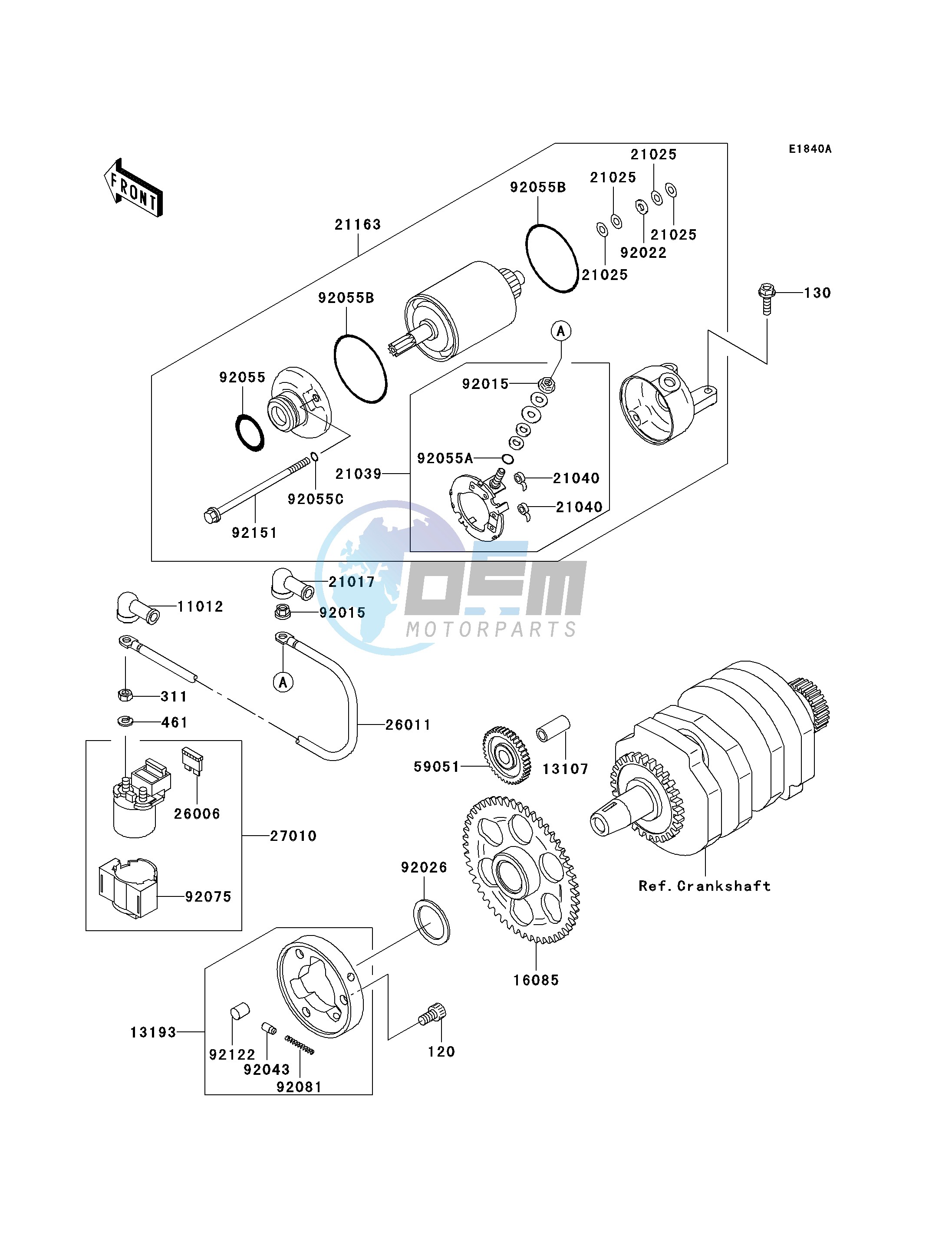 STARTER MOTOR-- F17 - F19- -