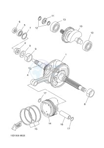 YP400R X-MAX 400 (1SD5 1SD5 1SD5 1SD5) drawing CRANKSHAFT & PISTON