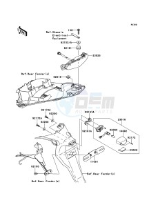 ER-6n ABS ER650D9F GB XX (EU ME A(FRICA) drawing Taillight(s)