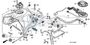 XL700V9 France - (F / CMF SPC) drawing FUEL TANK