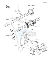 KZ 750 L [L3] drawing CAMSHAFTS_CHAIN_TENSIONER