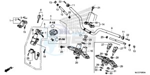 CB650FAH 2ED - (2ED) drawing HANDLE PIPE/ TOP BRIDGE