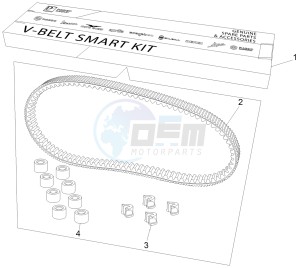 BEVERLY 350 ST 4T 4V IE ABS E4 (NAFTA) drawing Transmission kit