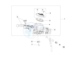 California 1400 Custom ABS 1380 drawing Front master cilinder