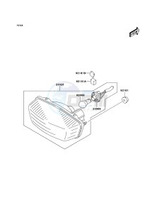 KFX400 KSF400A6F EU drawing Taillight(s)