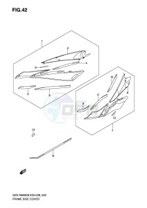 GSX-R600 (E3-E28) drawing FRAME SIDE COVER