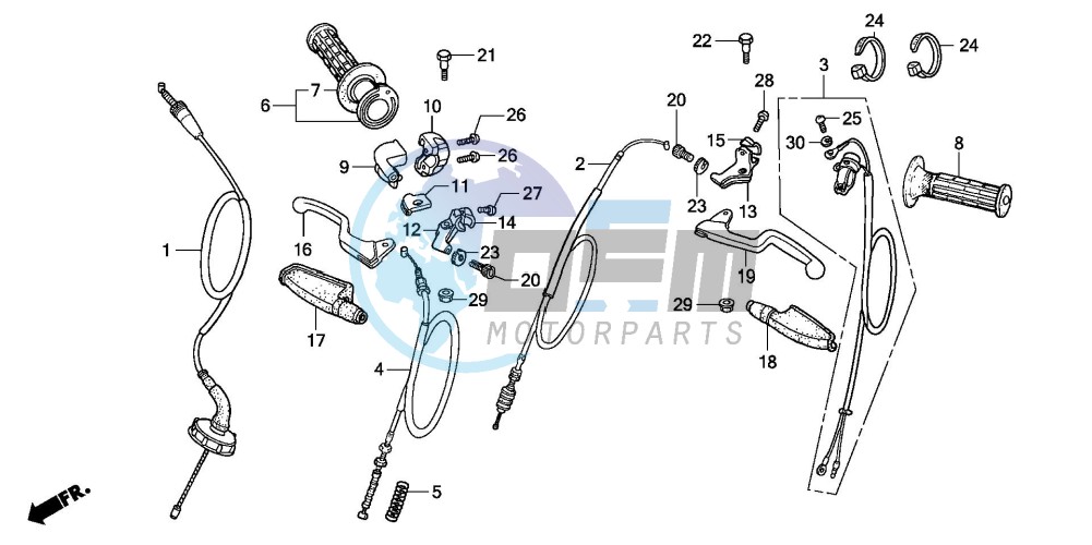 HANDLE LEVER/CABLE