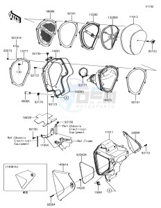 KLX450R KLX450AJF EU drawing Air Cleaner