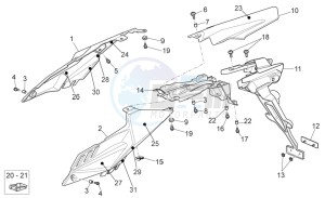 RXV-SXV 450-550 Enduro-Supermotard drawing Rear Body