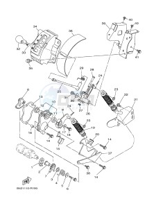 YXM700E YXM70VPXG VIKING EPS (B423) drawing SHIFT SHAFT