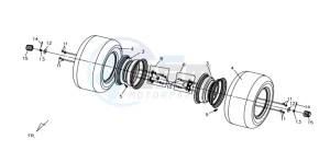 QUAD LANDER 300 drawing REAR WHEEL