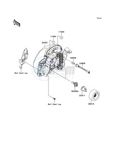 ER-6n ER650A7F GB XX (EU ME A(FRICA) drawing Headlight(s)