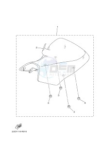 YFM700FWAD GRIZZLY EPS CAMO (2UDA) drawing SEAT