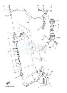 YZF-R1 998 R1 (1KBJ 1KBK) drawing REAR MASTER CYLINDER