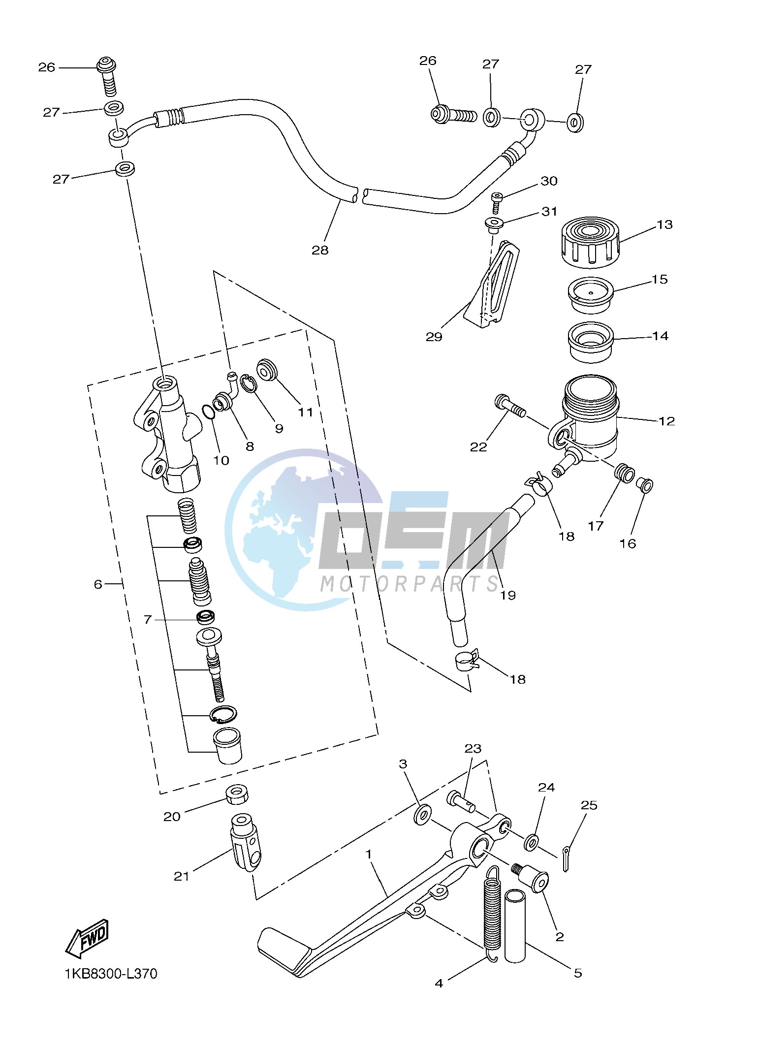 REAR MASTER CYLINDER