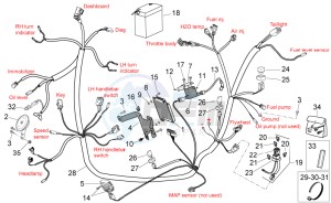 SR 50 H2O new ie AND carb. drawing Electrical system I