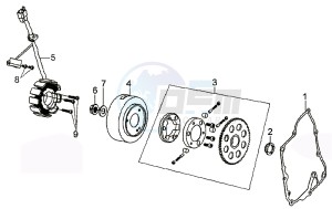 JOYRIDE 200i drawing MAGNETO / FLYWHEEL /