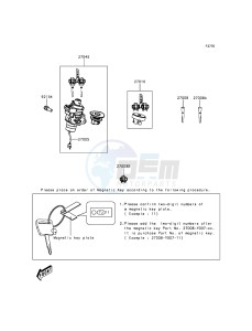 J300 SC300AFF XX (EU ME A(FRICA) drawing Ignition Switch