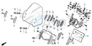 ST1300 drawing WIND SCREEN