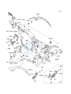 VN 2000 J [VULCAN 2000 CLASSIC LT] (8F-9F) J8F drawing FRAME FITTINGS