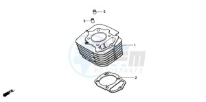 XLR125R drawing CYLINDER