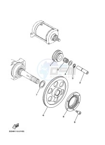 YFM450FWB KODIAK 450 (BHS2) drawing STARTER CLUTCH