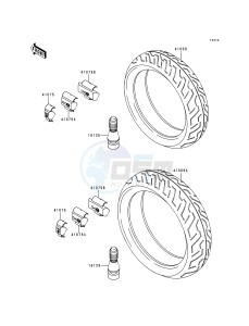 ZX 750 N [NINJA ZX-7RR] (N1-N2) [NINJA ZX-7RR] drawing TIRES