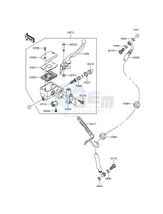 VULCAN 900 CLASSIC VN900BFFA GB XX (EU ME A(FRICA) drawing Front Master Cylinder