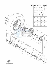 YFM700FWB KODIAK 700 (B6KN) drawing FRONT WHEEL 2