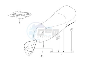 GTV 300 4T 4V ie (USA) USA drawing Saddle - seats