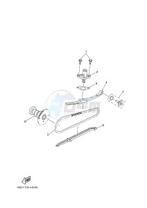 YFM90R (43DB 43DC 43DA 43DA) drawing CAMSHAFT & CHAIN