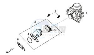 QUAD RAIDER 600 LONG CHASSIS drawing CARBURATOR