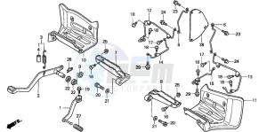 TRX400EX FOURTRAX 400 EX drawing STEP/PEDAL (TRX400EXX-4)