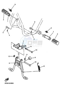 PW50 (2SAR) drawing STAND & FOOTREST