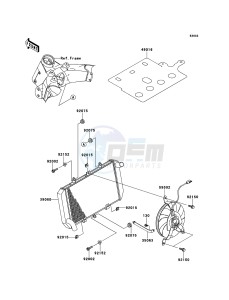 Z1000 ZR1000DBF FR GB XX (EU ME A(FRICA) drawing Radiator