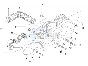 Runner 200 VXR 4t drawing Air filter