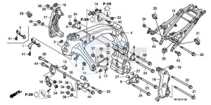 CB600FA3A Europe Direct - (ED / ABS ST) drawing FRAME BODY