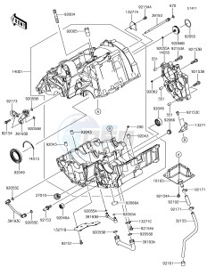 Z650 ER650HHF XX (EU ME A(FRICA) drawing Crankcase