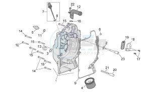 Scarabeo 400-492-500 Light drawing Flywheel cover