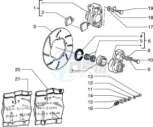 Hexagon 150 EXV1T 150cc drawing Brake caliper - Brake disc