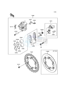 KLX450R KLX450AFF EU drawing Front Brake