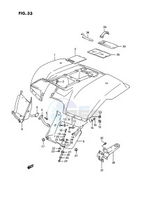 LT-F160 (P28) drawing REAR FENDER